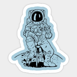 Martini Astronaut Sticker